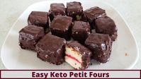 Easy Keto Petit Fours (Nut Free and Gluten Free)