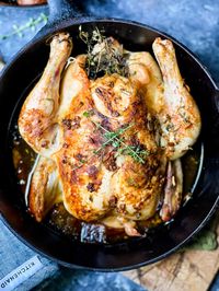 Garlic Rosemary Oven Roasted Chicken - The Kitcheneer