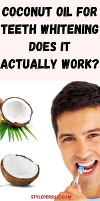 Coconut oil is an effective natural ingredient for teeth whitening. This oil contains lauric acid which helps eliminate bacteria that can cause plaque and teeth discoloration.