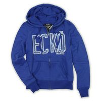 Ecko Unltd. Womens Sequined Full Zip Hoodie Sweatshirt