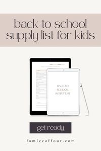 Get your school year off to a strong start with this easy checklist of back to school tips! Make sure you're organized and prepared for success by ticking off each item on the list. Check it out now and get ahead of the game! #BackToSchool #Checklist Middle School | Grade school