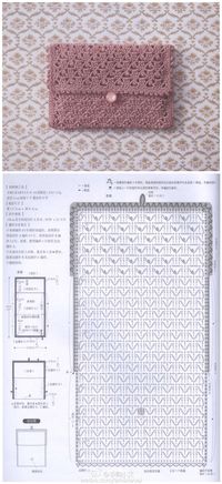 Crochet purse pattern, only diagram , good enough