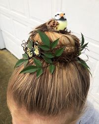 Bird nest for crazy hair day