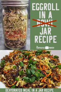 Eggroll in a bowl is a classic American staple - but let's turn it on its head (get it?) by creating that classic in a dehydrated Eggroll in a Jar version to store in your pantry!