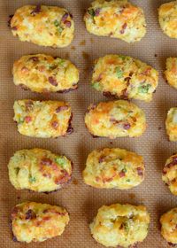 Bacon Cheddar Cauliflower Tots