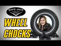 PN: 17110UPC: 810009490142 Safe Jack's Heavy Duty Folding Wheel Chocks include (1) Large 7" Folding Chock and (1) Medium 5" Folding Chock.  These chocks fold down to less than 3" tall for compact storage.  Rated for use with vehicles rated up to 1 ton. Sizes INCLUDES 1 ea. 17M-F7      7" Folding Wheel Chock 1 ea. 17M-F