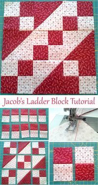 Jacob's Ladder Quilt Block Tutorial