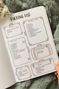 20 Best Packing List Ideas For Bullet Journal Addicts - Crazy Laura