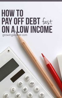 How to Pay Off Debt Fast with a Low Income - Advice from a real mom who’s actually done it. If you want to be debt free, but don’t think it’s possible, this is worth the read. Includes budgeting and saving money tips, ways to make money at home, and inspiring stories of real families who are finding creative ways to reach their debt pay off.