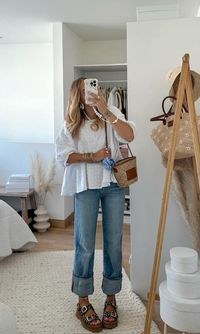 Summer to fall transitional outfit