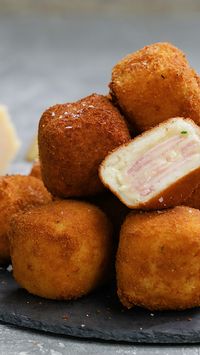 These deep fried ham and cheese squares are the perfect snack or side for any comforting meal!