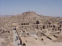 Arg e bam ; Iran, the site of the filming of  il deserto dei tartari , before its destruction in an earthquake