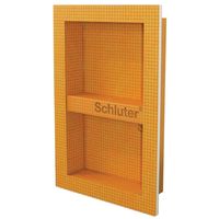 Kerdi-Board-SN 12 in. x 20 in. Shower Niche is a prefabricated shower niche made of Schluter-Kerdi-Board. Lightweight for ease of installing. Waterproof niche once installed is ready for tiling. Color: Orange.