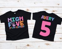 MATCHING FAMILY- https://www.etsy.com/listing/1285159804/girl-5th-birthday-high-five-shirt-fifth?click_key=e72f77cf5545589c61288a3f2d7d10b28b39364a%3A1285159804&click_sum=23773a21&ga_search_query=HIGH%2BFIVE&ref=shop_items_search_9&pro=1&sts=1Welcome to JADEandPAIIGE! Below is a list of sizing and washing instructions for our products! PLEASE READ ALL SHOP ANNOUNCEMENTS PRIOR TO PLACING YOUR ORDER! WE CAN MATCH FAMILY SHIRTS TO ANY LISTING REACH OUT FOR LINKS! WE RESPOND ALMOST IMMEDIATELY SO PL