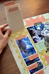 Flippable tabs for your scrapbook