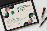 Modern Certificate Template by Pixelpick on @creativemarket