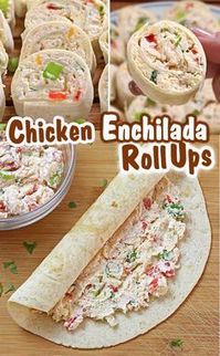 Chicken Enchilada Tortilla Roll Ups - Sugar Apron