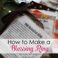 How to Make a Blessing Ring - Do you know someone going through a tough time who could use a little blessing? Try making a Blessing Ring! www.courtneydefeo.com