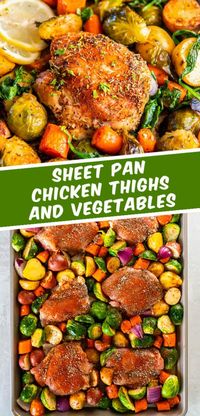 Sheet Pan Chicken Thighs and Vegetables