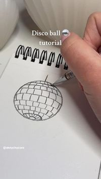 Disco ball tutorial Original video by: sketchycore If you are passionate about art and want to start, on the link in my bio you can find art supplies that will help you start your artistic journey. #art #arttutorial #drawing #drawingtutorial #howtodraw #sketch #digitalart