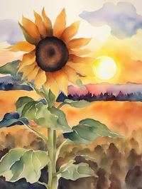 "Immerse yourself in the tranquil beauty of a golden sunset cascading over a vast field of sunflowers with this exquisite watercolor decoupage paper. Each brushstroke captures the warmth of the setting sun, blending harmoniously with the vibrant hues of the sunflowers. Bring the essence of a serene evening into your creative projects with this stunning decoupage paper, perfect for adding a touch of nature's splendor to your crafts." Full color edge-to-edge print 18lb paper, thicker than standard tissue paper Heavier paper weight provides more padding for delicate or heavier items Not intended for food contact use Our company is dedicated to minimizing waste and positively impacting the environment. That's why we only print your product when it is ordered, avoiding unnecessary paper usage.