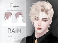 The Sims Resource - Rain - Hairstyle