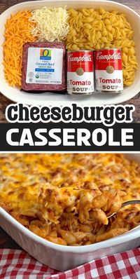 Even your picky eaters will love this simple casserole dish! Not only is it incredibly yummy, it also has a short and budget friendly shopping list: ground beef, pasta shells, tomato soup, cheese and seasoning to taste. I know, that doesn’t sound like much, but when it all comes together it’s like eating a cheeseburger out of a pan, which is super comforting in the fall and winter months.  Anyone else trying to feed picky kids? Don’t you just love it when you spend so much time planning and making dinner only for everyone to complain. Arg! Well, I have some good news for you. This quick and easy dinner casserole is made with simple and cheap ingredients, takes very little time to prepare, and my entire family always goes back for seconds.