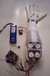 DIY Prosthetic Hand & Forearm (Voice Controlled) arduino project