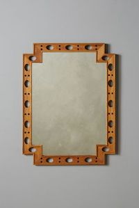 Cut-Out Teak Mirror