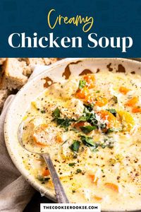 Creamy Chicken Soup Recipe - The Cookie Rookie®