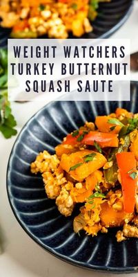 This ground turkey butternut squash recipe is easy and delicious, plus it is WW-friendly.