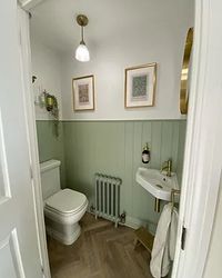 Chatsworth Traditional Corner Cloakroom Basin 1TH - Gloss White | Victorian Plumbing UK