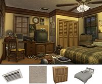 worked briefly on my 'childhood bedroom' ideas and just wanted to share some items i have so far! a ceiling vent, a stamp popcorn ceiling, a old-fashioned closet and a messy bed.   this is how i think i'll share my cc from now on, just a folder that i update continuously before i put everything in an official big post. will share the folder for the kitchen next :)  download folder  #ts4cc