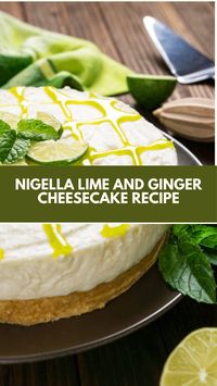 This easy and creamy Nigella Lime and Ginger Cheesecake is a refreshing dessert that’s perfect for any occasion. With a crunchy ginger nut biscuit base and a smooth, zesty filling, it’s a simple yet indulgent treat. You can easily adjust the lime flavor to your liking, making it a flexible and delicious choice for all!