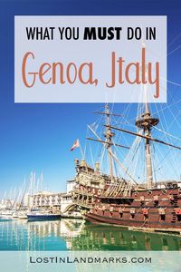 If you only have a day in Genoa here's some ideas of things do and see in the italian city. Genoa is a also popular cruise stop so one day itineraries are especially helpful. #italytravel