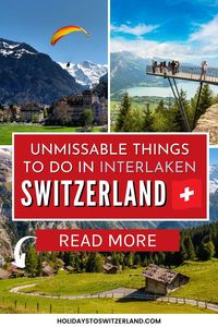 Discover the best things to do in Interlaken, Switzerland. This guide features more than 60 of the most popular Interlaken things to do.  Click to discover these fun Interlaken activities and make sure to add them to your Interlaken itinerary.