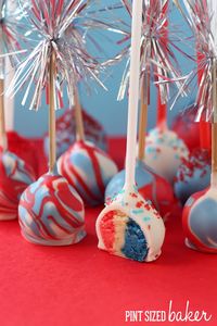 Pint Sized Baker: 4th of July Cake Pops