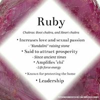 Ruby crystal meaning