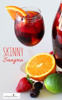 Delicious and Easy Skinny Sangria Recipe! LivingLocurto.com