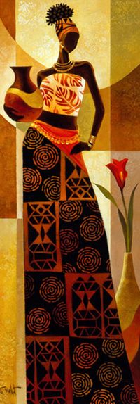 In Swahili Naima means grace. This attractive print measures 12"x36", and is signed in pencil by the artist.