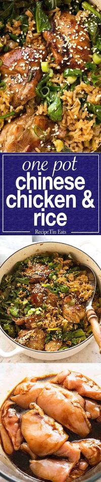 It's like fried rice AND Chinese Chicken, all made in ONE POT!