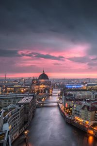 Thunderstorm at Alexanderplatz - Berlin, Germany (by Nico Trinkhaus)