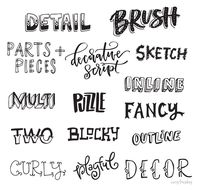 Freebie: Hand Lettering Style Inspiration Guide | Every-Tuesday