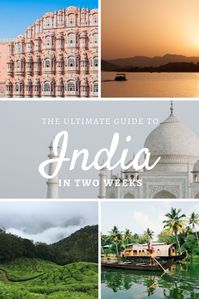 Complete 2 week travel itinerary for India. Includes 1 week in the Northern India state of Rajasthan plus the Taj Mahal, and 1 week in the South India state of Kerala. Things to do in Rajasthan including golden triangle, Jaipur, Udaipur. Backpacking India travel tips, travel ideas, transportation, where to stay, on your holiday vacation. Culture, beautiful places, bucket list, wanderlust inspiration, adventure.