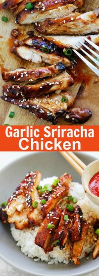 Garlic Sriracha Chicken - Rasa Malaysia