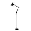 Bostitch VLF100F Swing Arm Metal Floor Lamp, Black 59.06-in Black Swing-arm Floor Lamp Lowes.com