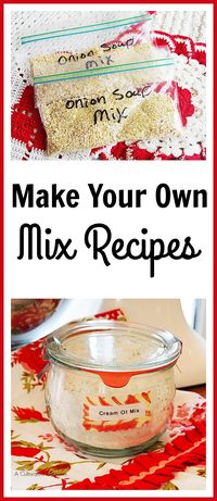 Have you cut your food bill as much as you can but still need to find a way to cut further? One way to save more is to make your mix recipes.