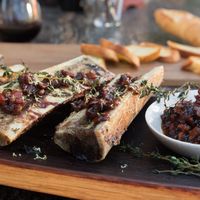 Bone Marrow with Bacon Marmalade and Sourdough Toast by Guy Fieri