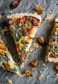 Onion and Blue Cheese Tart Recipe | Leite's Culinaria