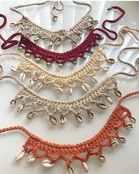 PATTERN ONLY Crochet Cowrie Choker Pattern - Etsy Canada